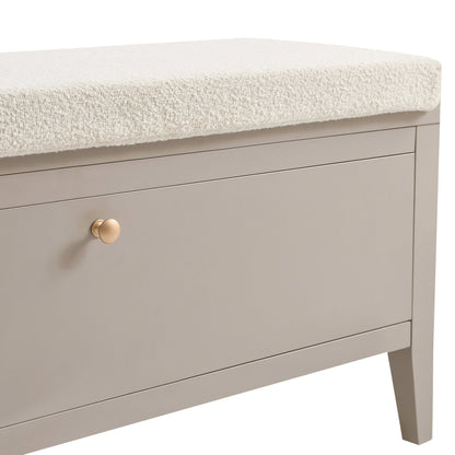 Poppy Seated Storage Cabinet - Taupe - DUSK