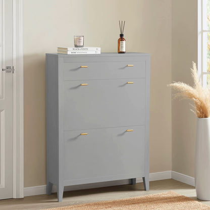 Poppy Shoe Cabinet - Grey - DUSK