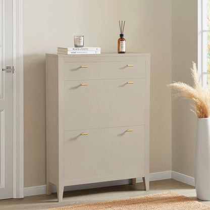 Poppy Shoe Cabinet - Pebble - DUSK