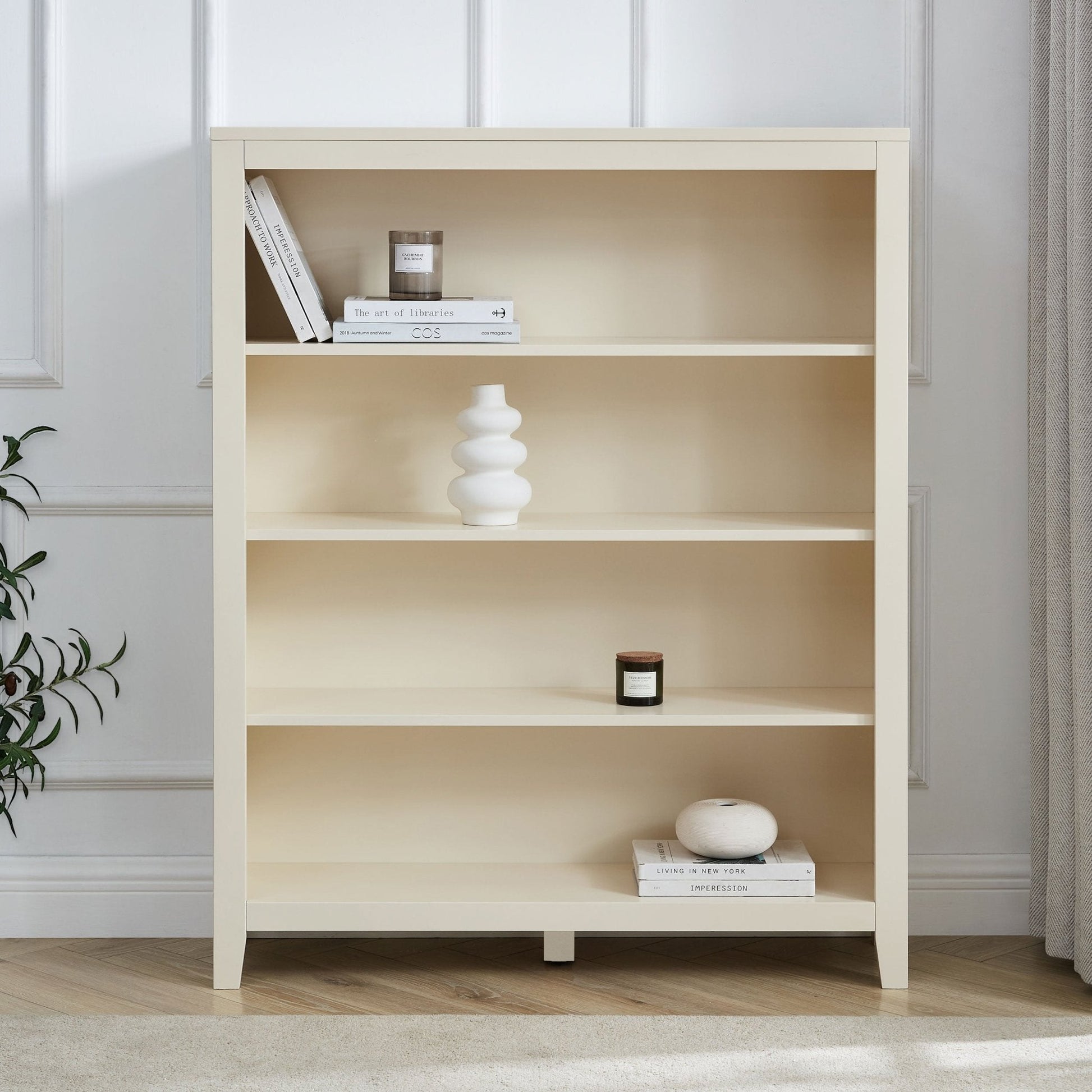 Poppy Small Bookshelf - Cream - DUSK