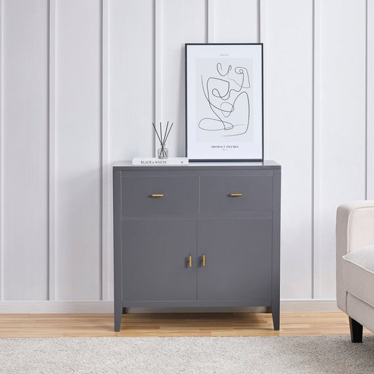 Poppy Small Sideboard - Charcoal - DUSK