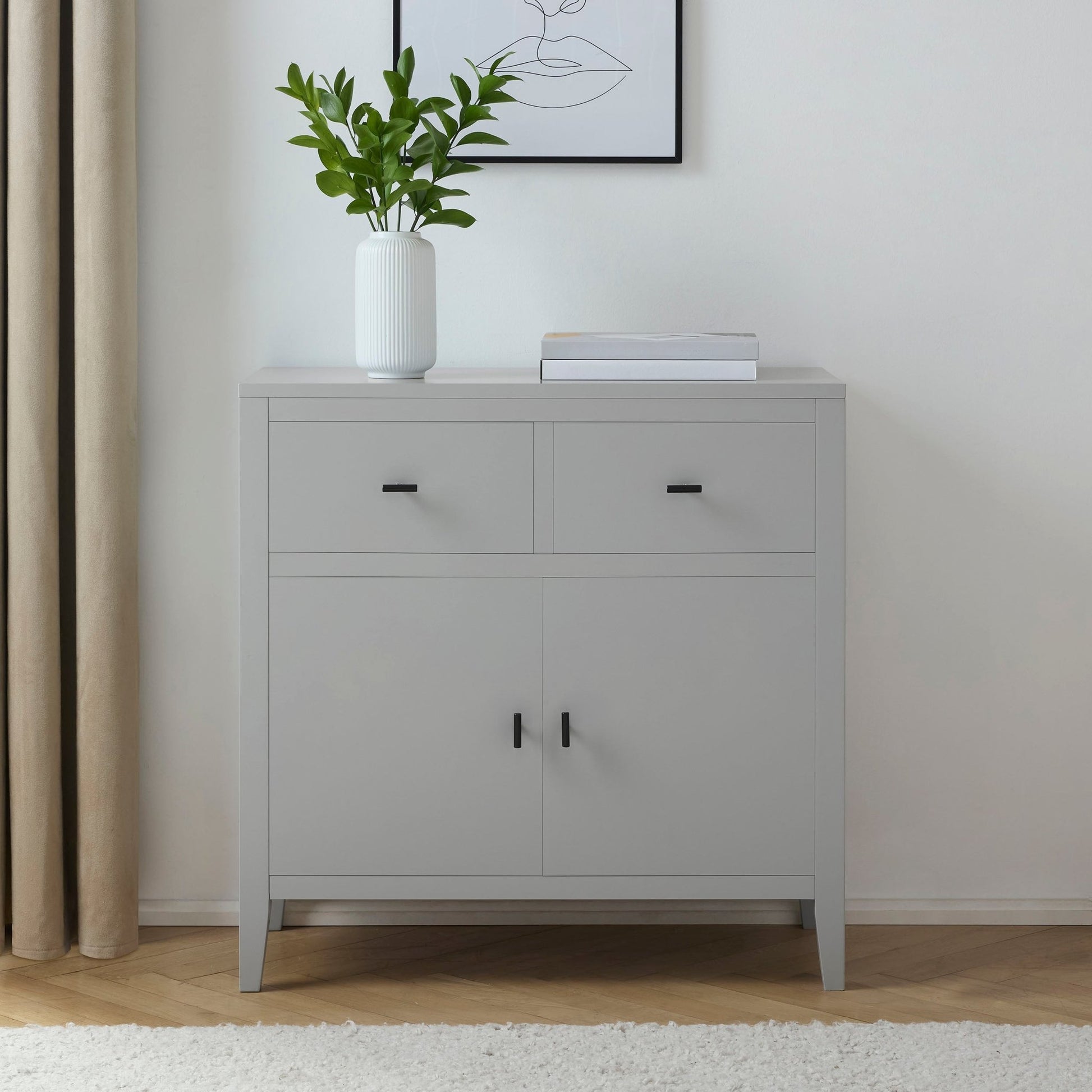 Poppy Small Sideboard - Grey - DUSK