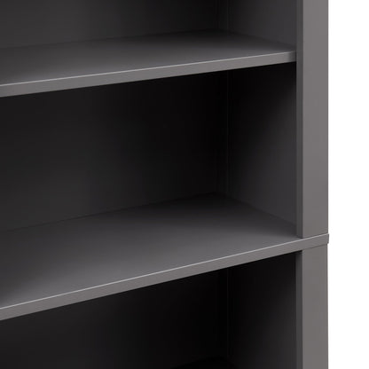 Poppy Tall Bookshelf - Charcoal - DUSK