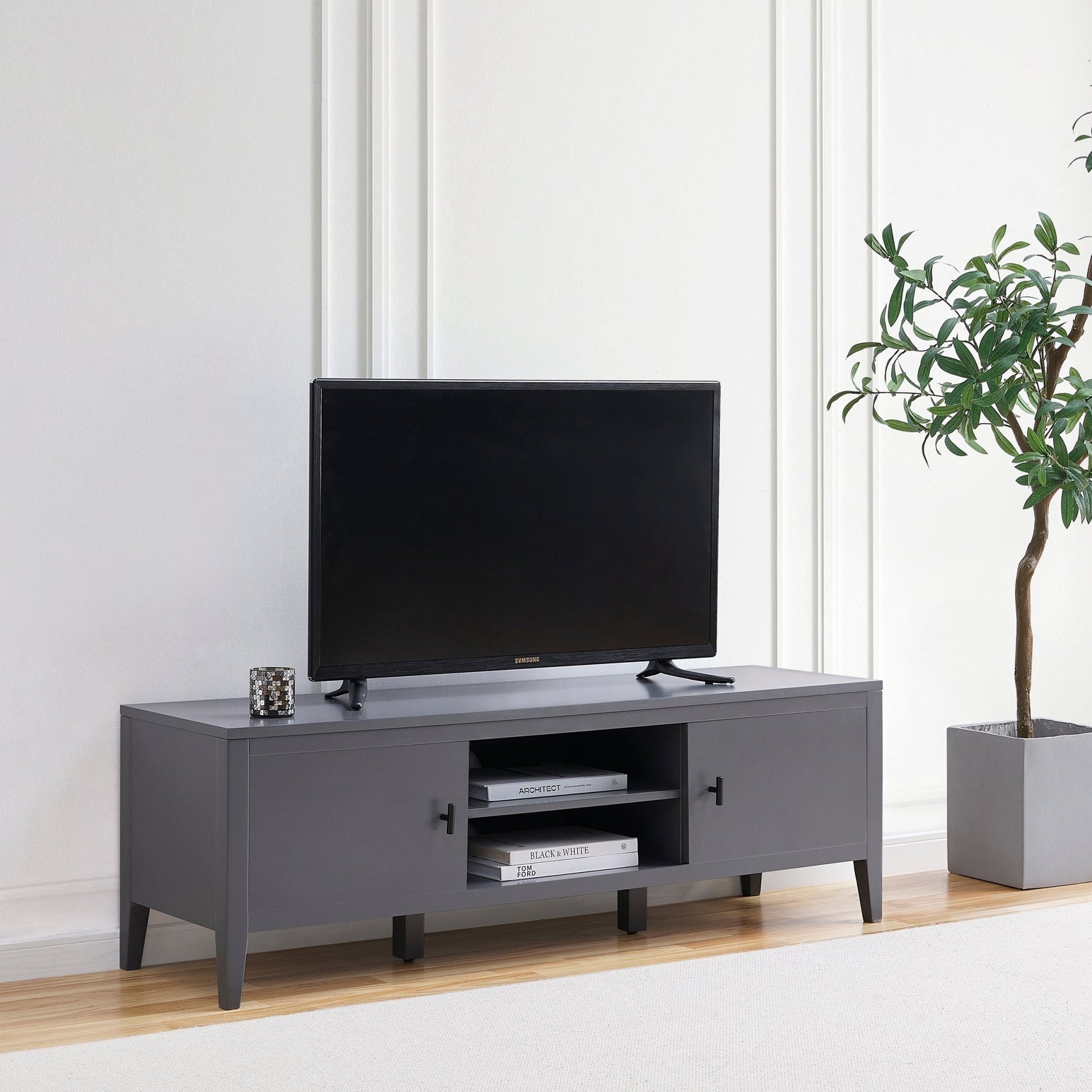 Poppy TV Unit - Charcoal - DUSK