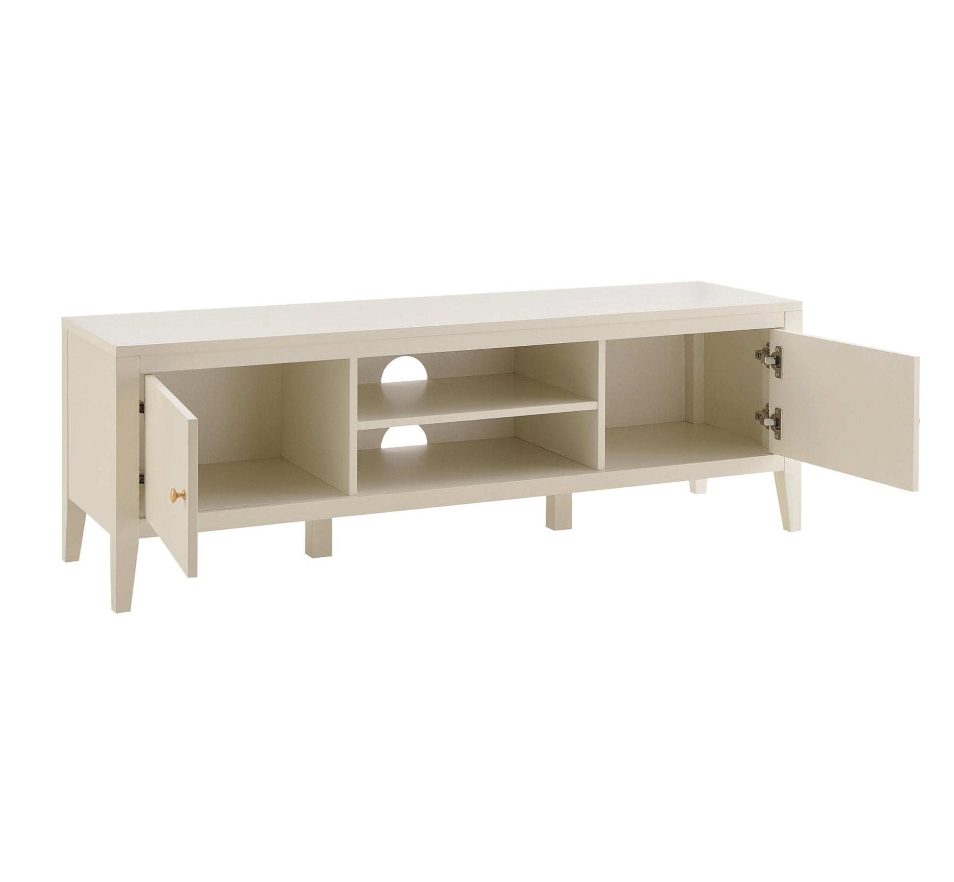 Poppy Tv Unit for TVs up to 55" - Cream - DUSK