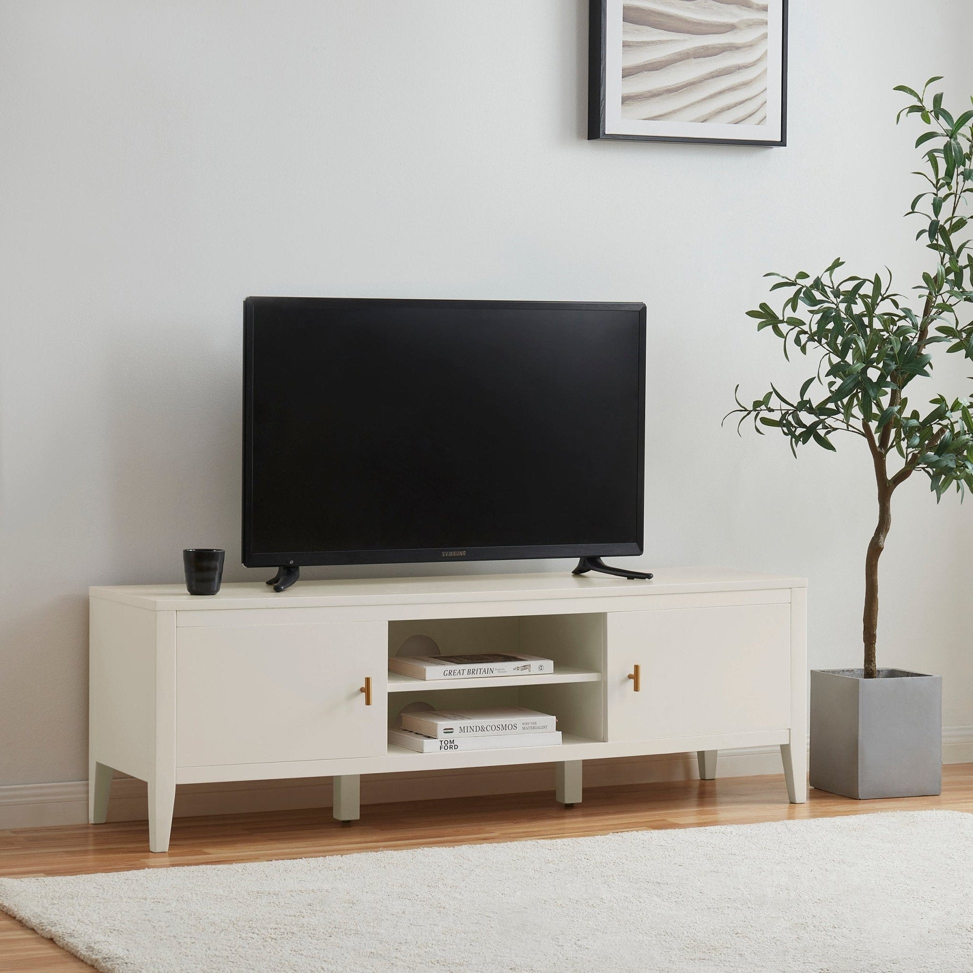 Poppy TV Unit - Stone - DUSK