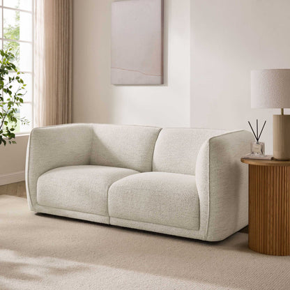 Porto 2 Seater Modular Sofa - Boucle Ivory - DUSK
