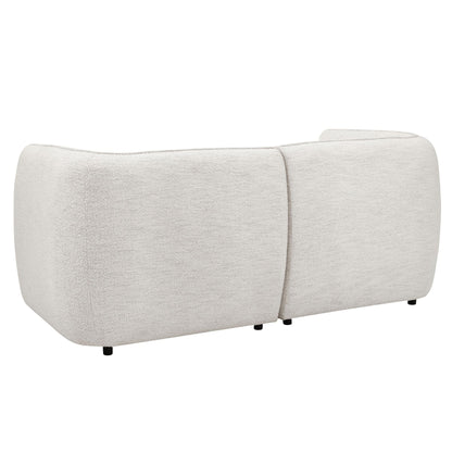 Porto 2 Seater Modular Sofa - Boucle Ivory - DUSK