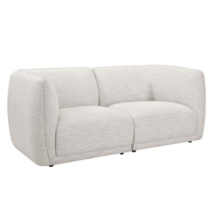 Porto 2 Seater Modular Sofa - Boucle Ivory - DUSK