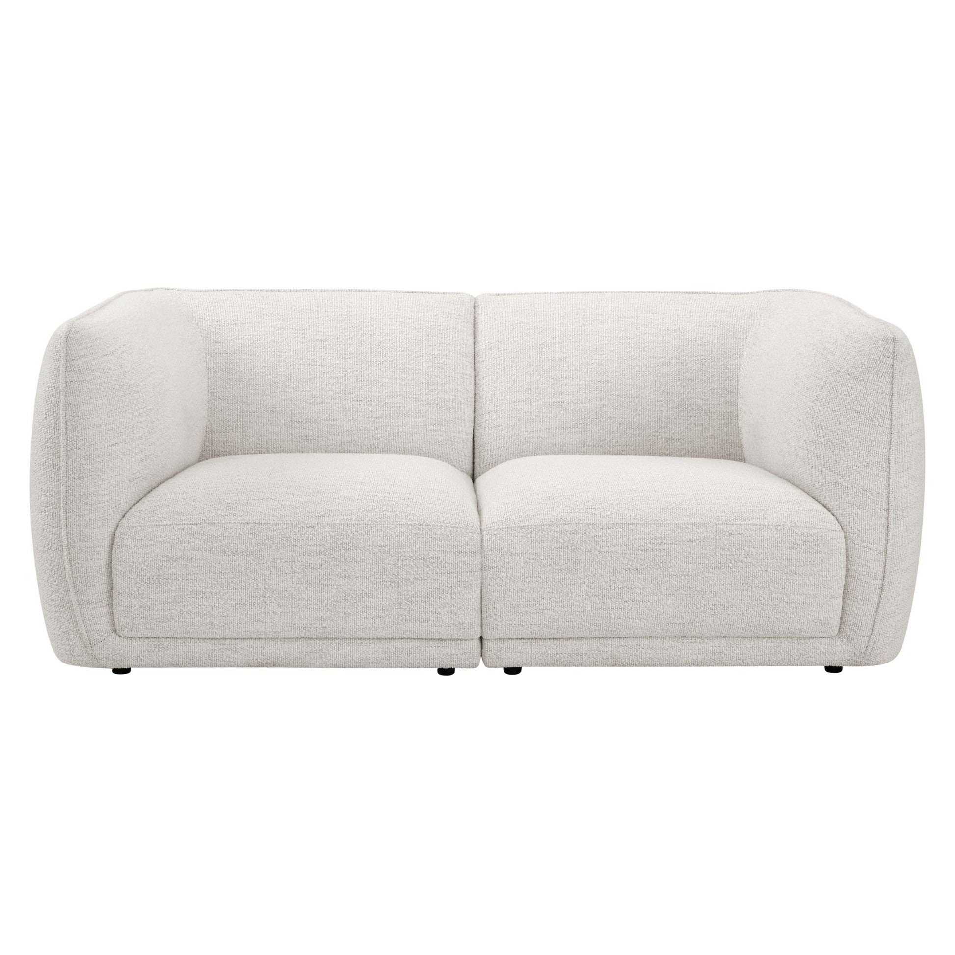 Porto 2 Seater Modular Sofa - Boucle Ivory - DUSK