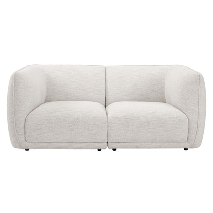 Porto 2 Seater Modular Sofa - Boucle Ivory - DUSK