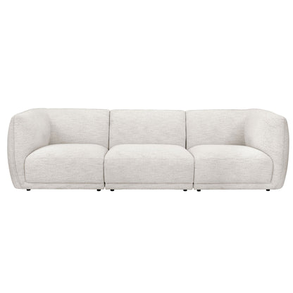 Porto 3 Seater Modular Sofa - Boucle Ivory - DUSK