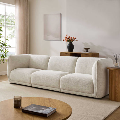 Porto 3 Seater Modular Sofa - Boucle Ivory - DUSK