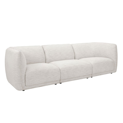 Porto 3 Seater Modular Sofa - Boucle Ivory - DUSK