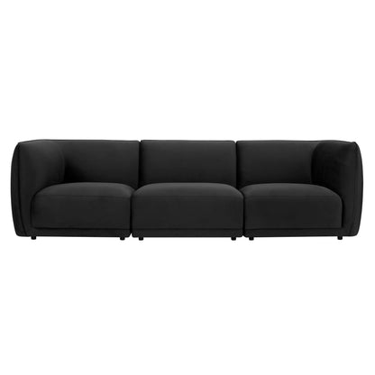 Porto 3 Seater Modular Sofa - Velvet Ink - DUSK