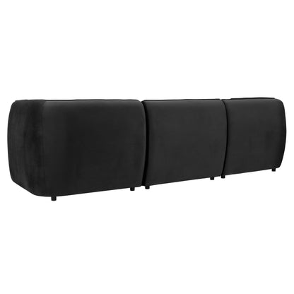 Porto 3 Seater Modular Sofa - Velvet Ink - DUSK