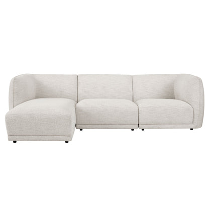 Porto Left Hand Modular Chaise - Boucle Ivory - DUSK