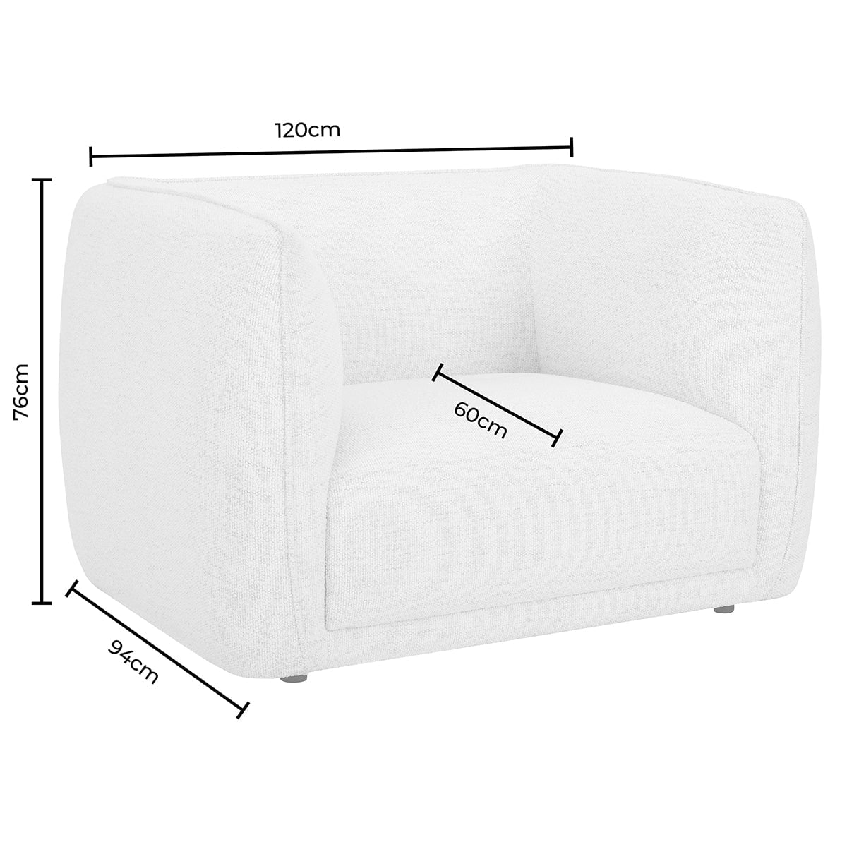 Porto Loveseat - Velvet Ink - DUSK