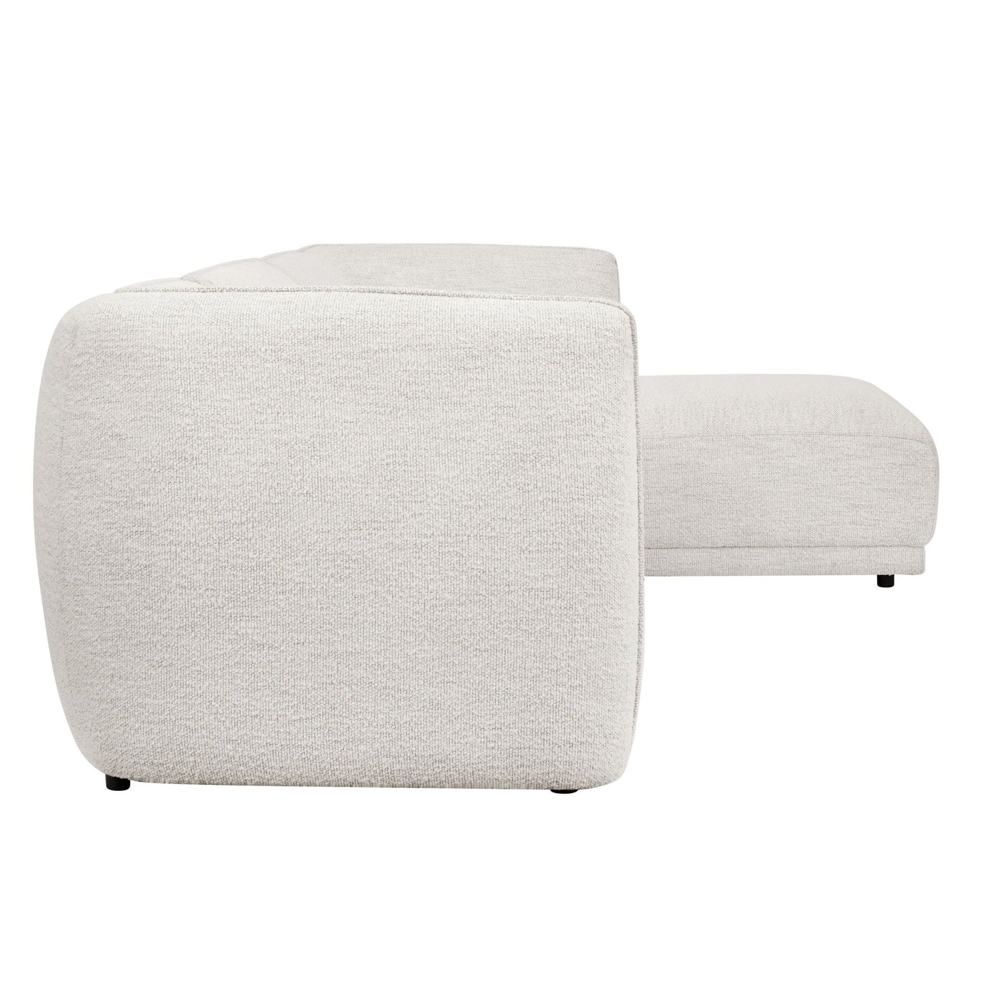 Porto Right Hand Modular Chaise - Boucle Ivory - DUSK
