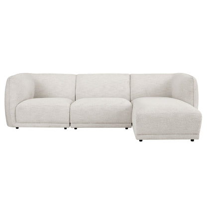 Porto Right Hand Modular Chaise - Boucle Ivory - DUSK