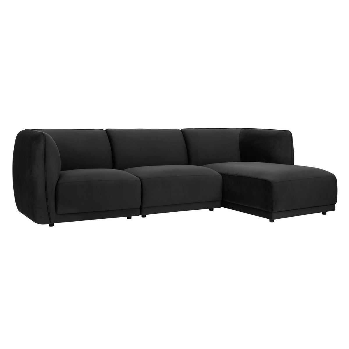 Porto Right Hand Modular Chaise - Velvet Ink - DUSK