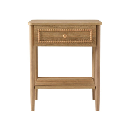 Posy 1 Drawer Nightstand - Light Wood - DUSK