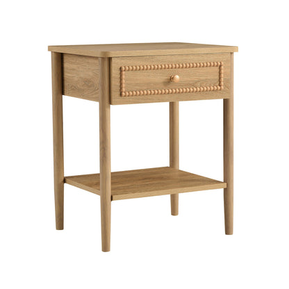 Posy 1 Drawer Nightstand - Light Wood - DUSK