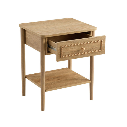 Posy 1 Drawer Nightstand - Light Wood - DUSK
