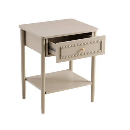 Posy 1 Drawer Nightstand - Taupe - DUSK