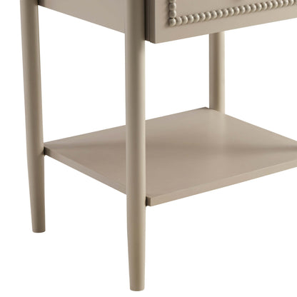 Posy 1 Drawer Nightstand - Taupe - DUSK