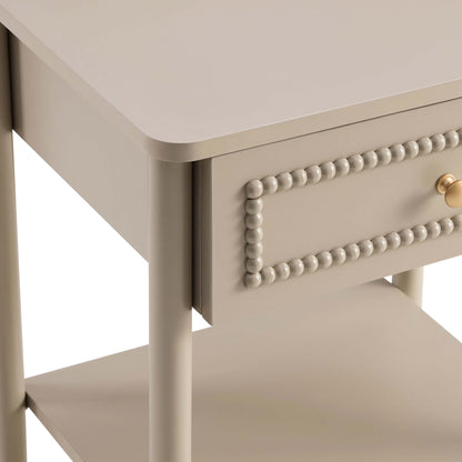 Posy 1 Drawer Nightstand - Taupe - DUSK