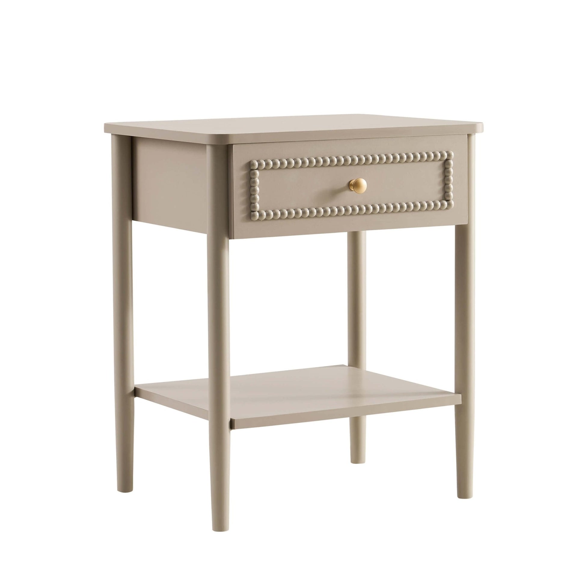 Posy 1 Drawer Nightstand - Taupe - DUSK