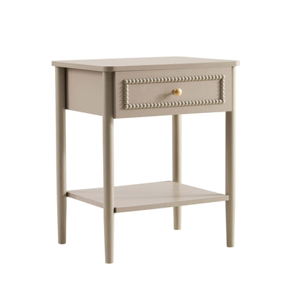 Posy 1 Drawer Nightstand - Taupe - DUSK