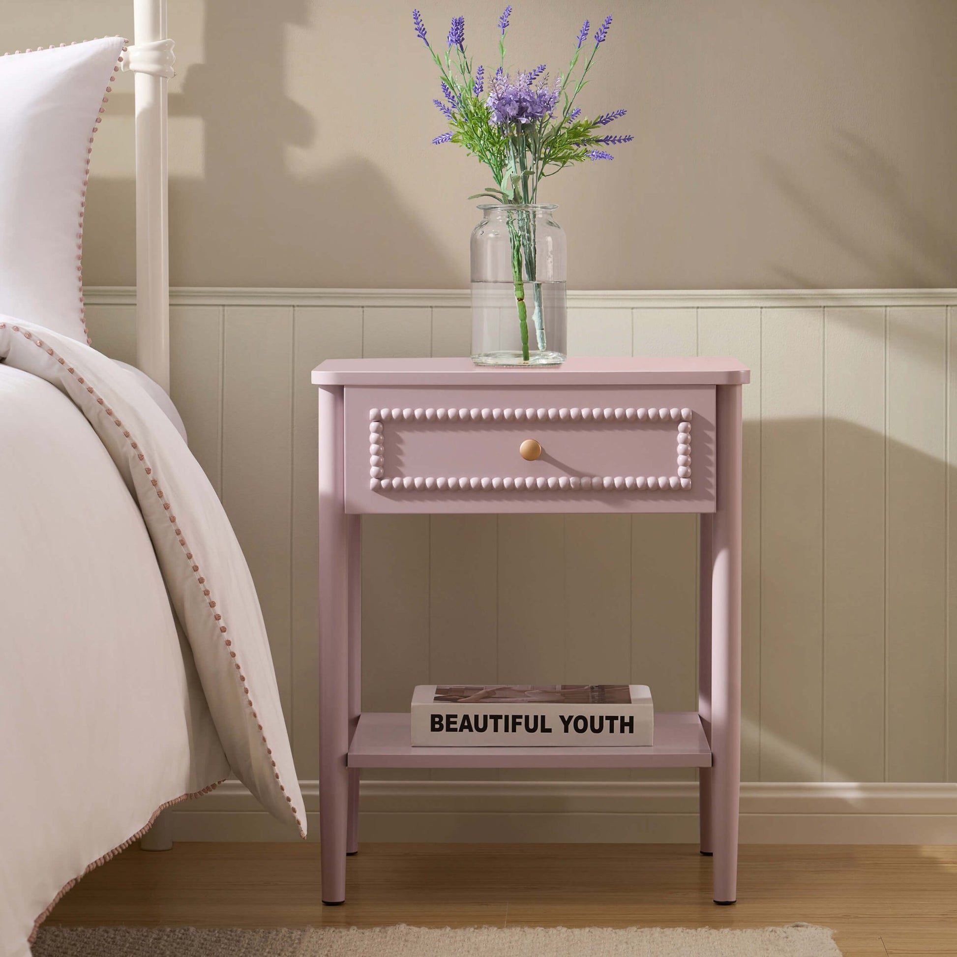 Posy 1 Drawer Nightstand - Violet Ice - DUSK