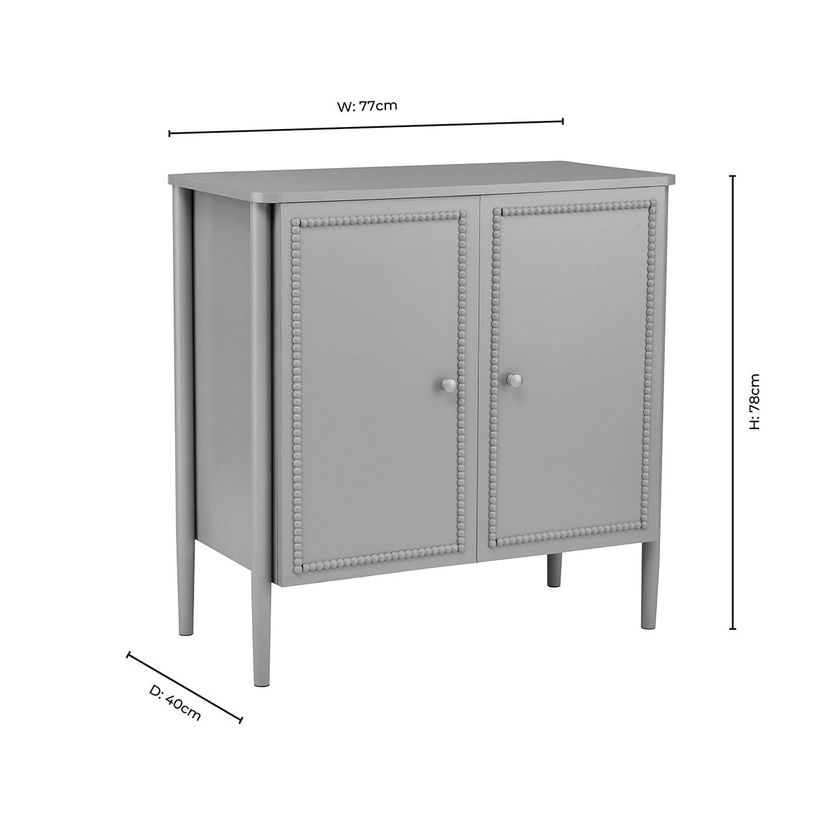 Posy 2 Door Sideboard - Taupe - DUSK