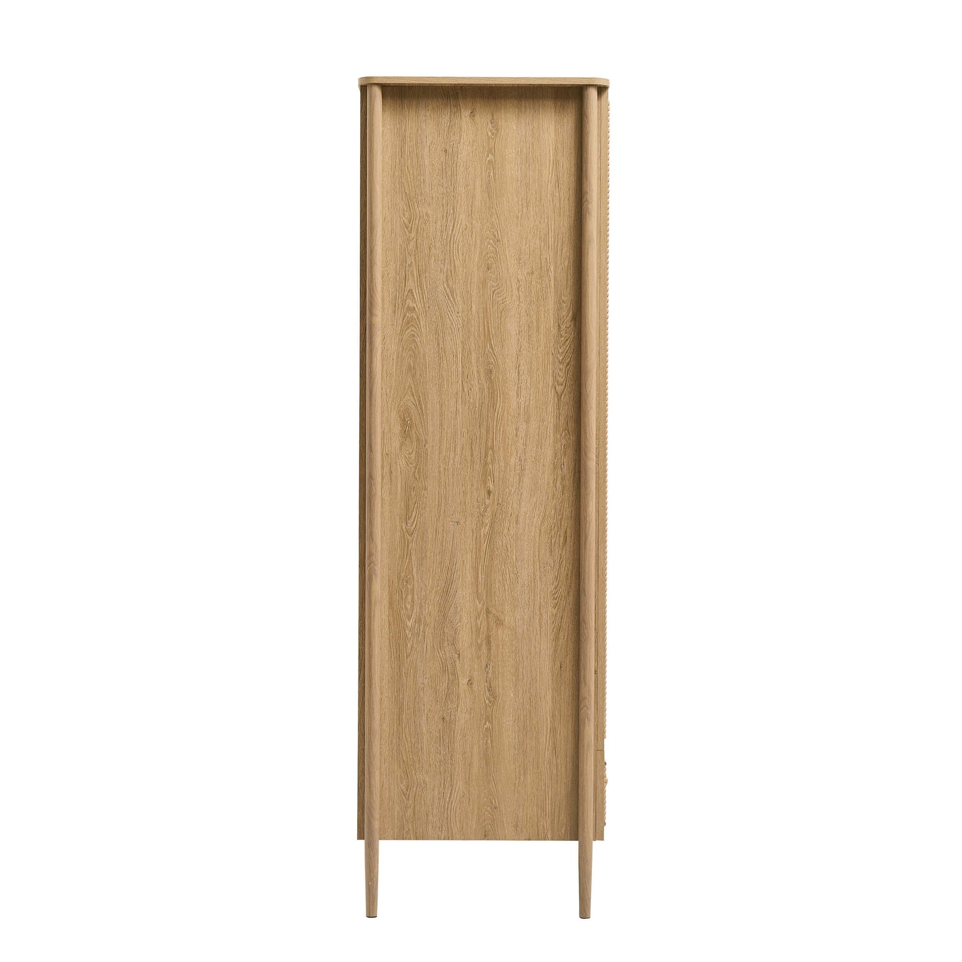 Posy 2 Door Wardrobe with Drawer - Light Wood - DUSK