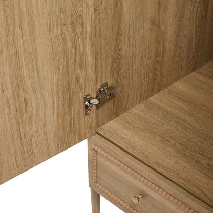 Posy 2 Door Wardrobe with Drawer - Light Wood - DUSK