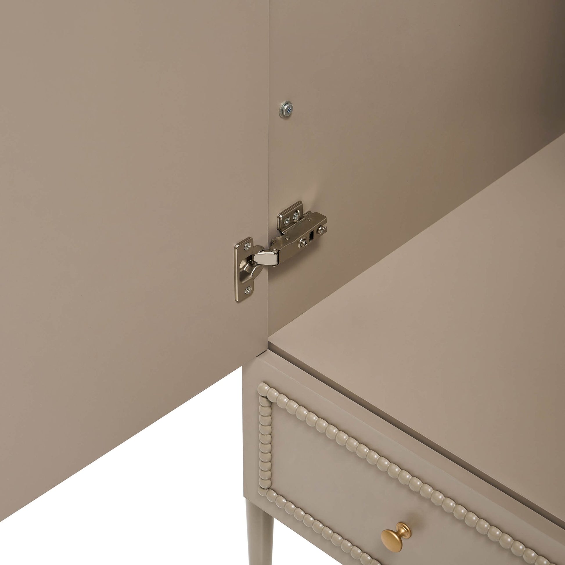 Posy 2 Door Wardrobe with Drawer - Taupe - DUSK