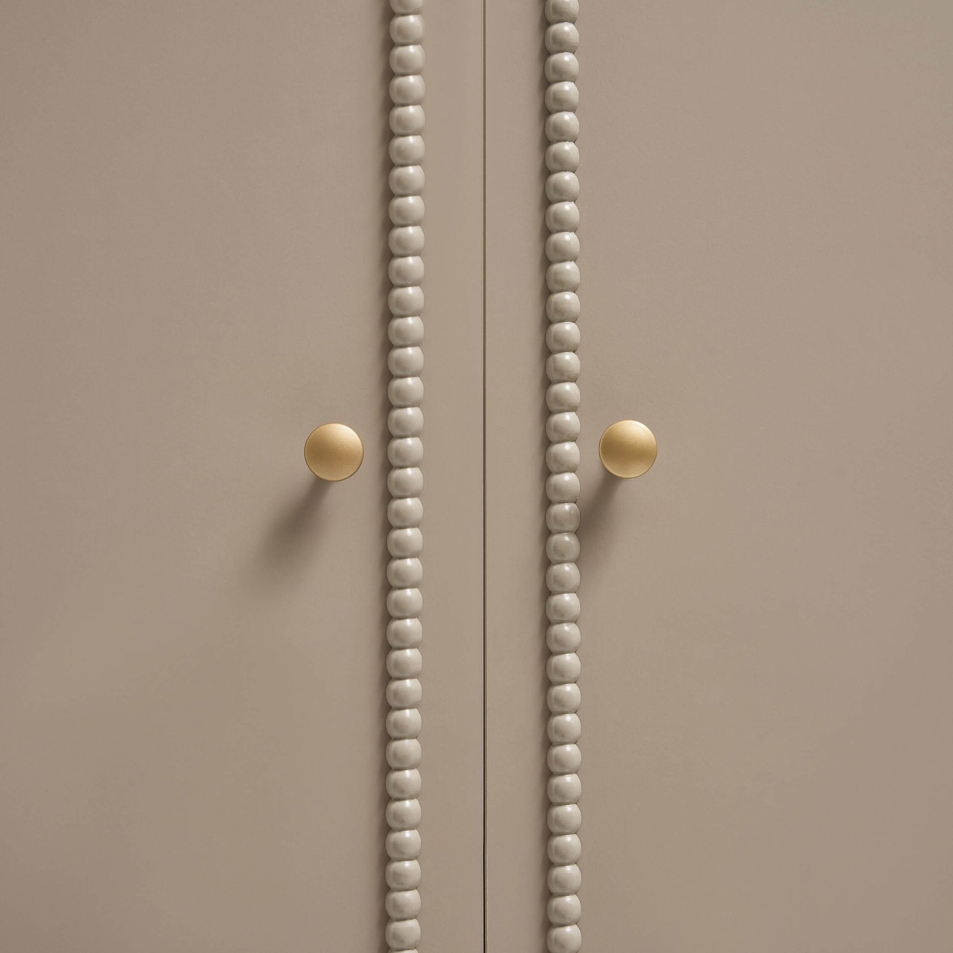 Posy 2 Door Wardrobe with Drawer - Taupe - DUSK