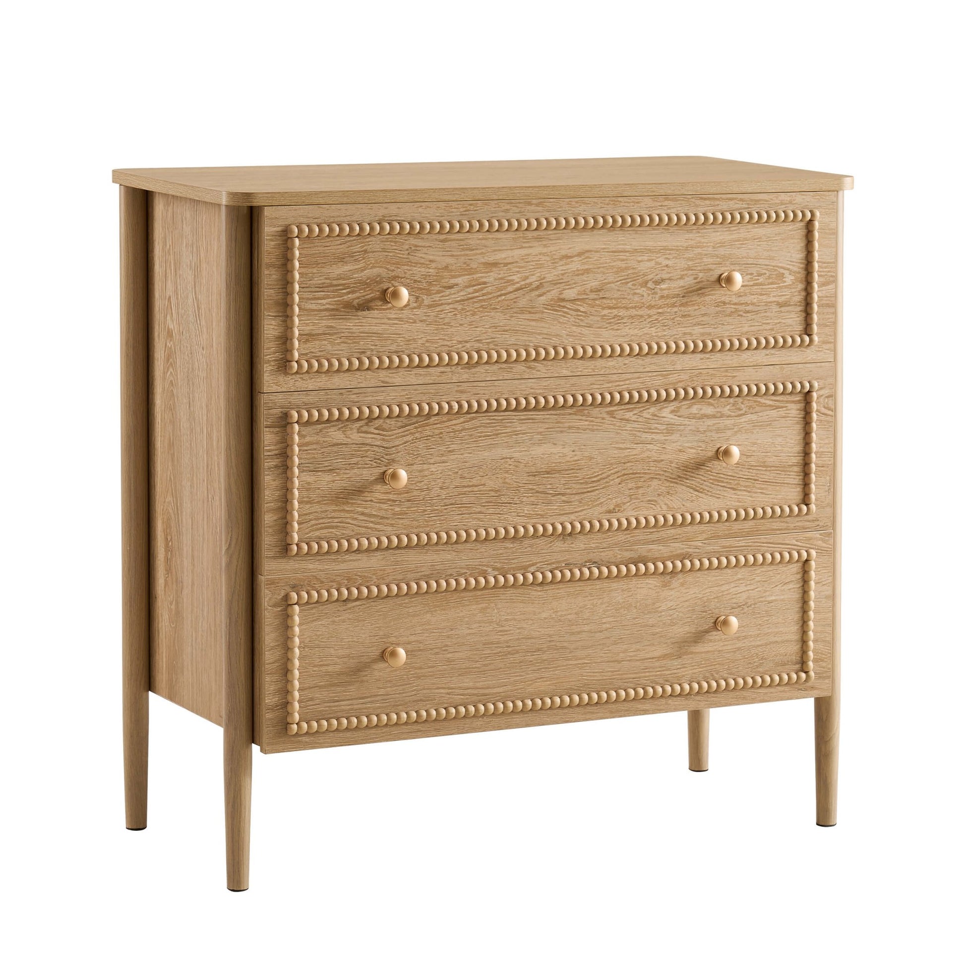 Posy 3 Drawer Chest - Light Wood - DUSK