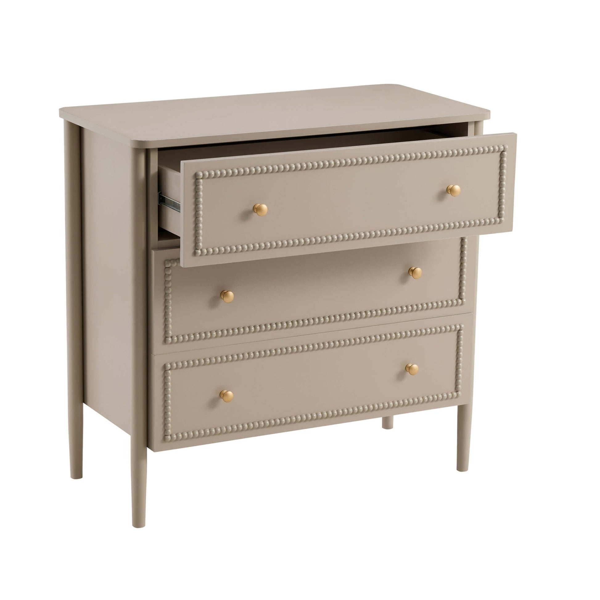 Posy 3 Drawer Chest - Taupe - DUSK