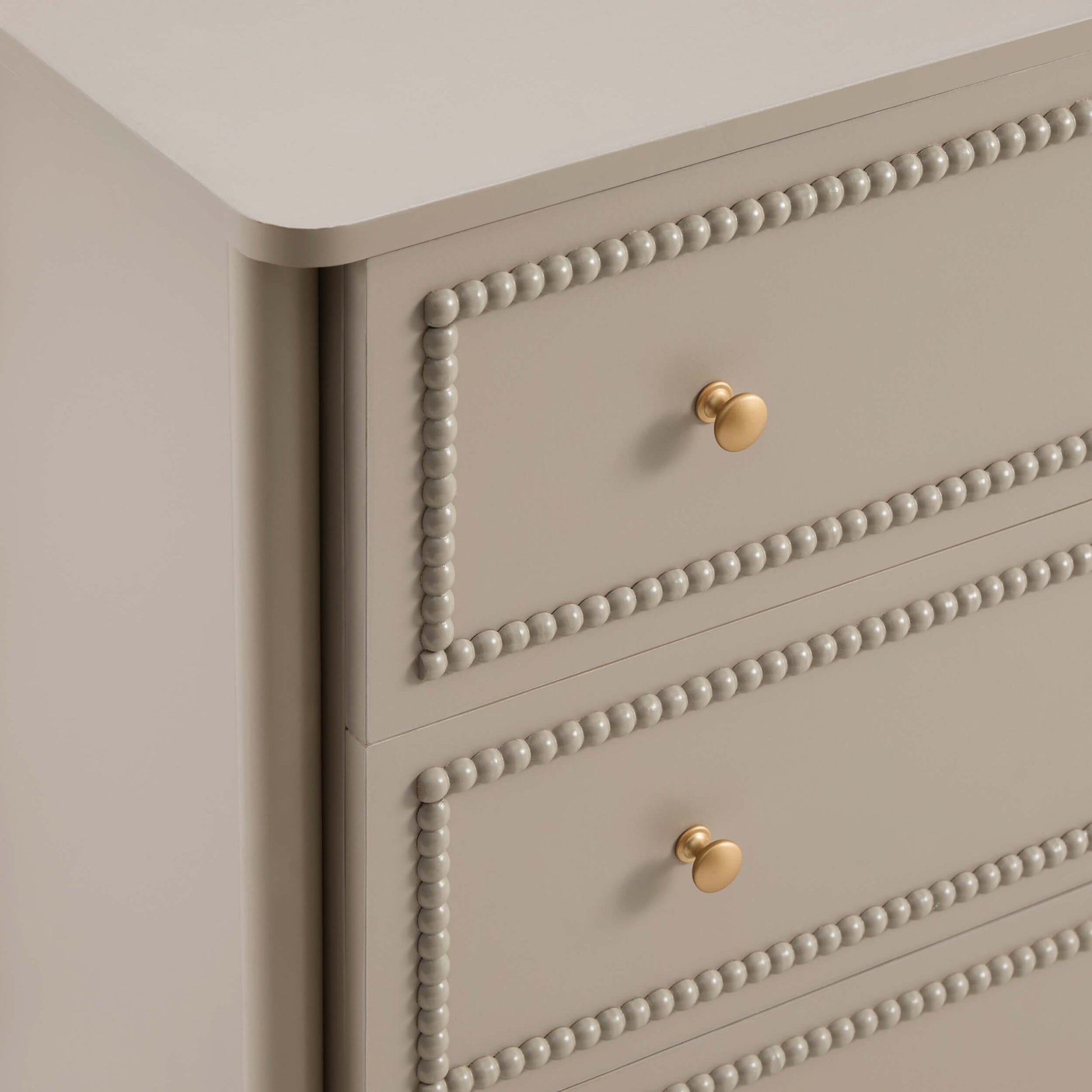 Posy 3 Drawer Chest - Taupe - DUSK