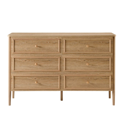Posy 6 Drawer Chest - Light Wood - DUSK