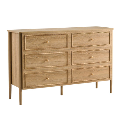 Posy 6 Drawer Chest - Light Wood - DUSK