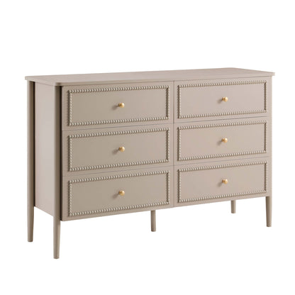 Posy 6 Drawer Chest - Taupe - DUSK