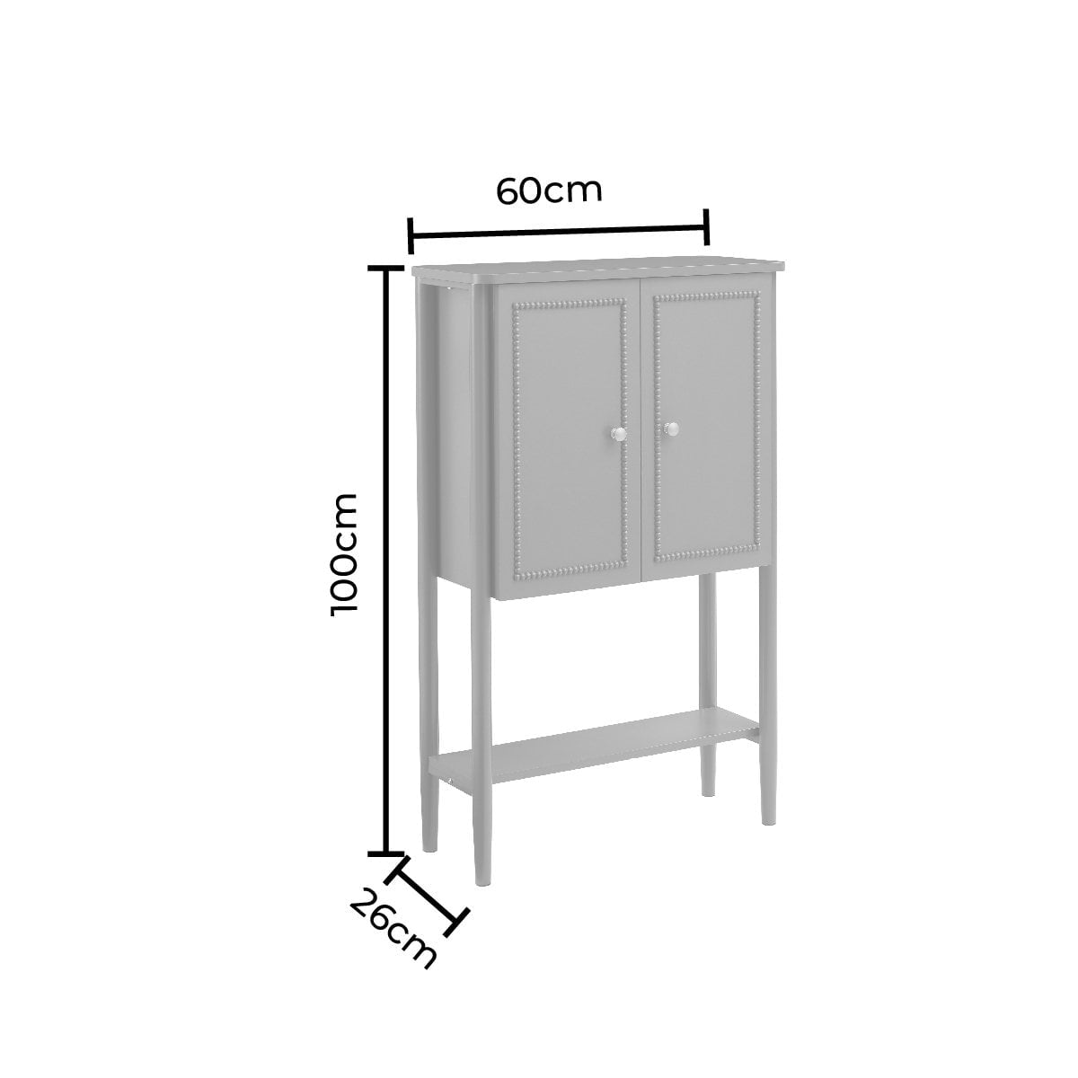 Posy Bathroom Storage Cabinet - Mocha - DUSK