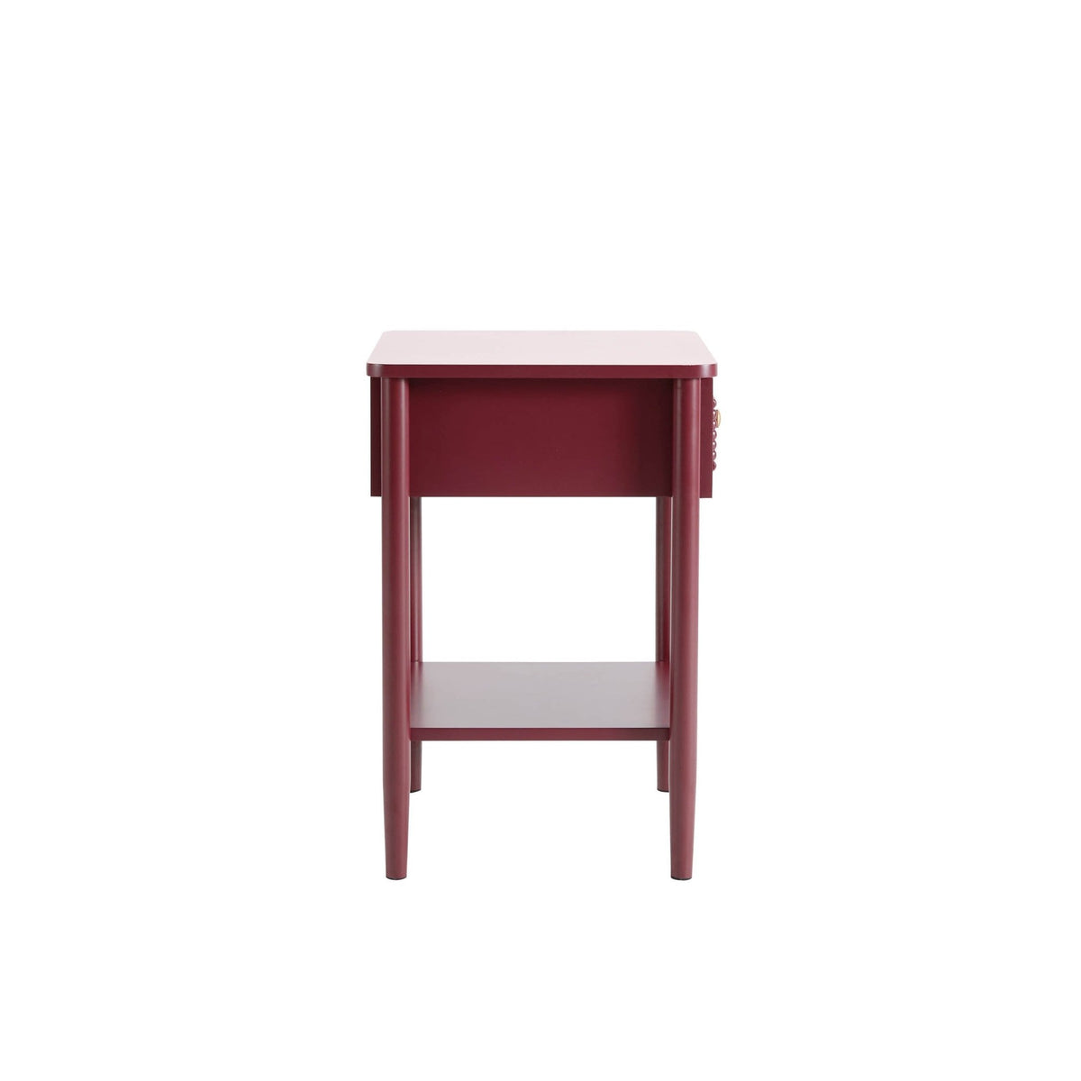 Posy Bobbin 1 Drawer Nightstand - Wine - DUSK