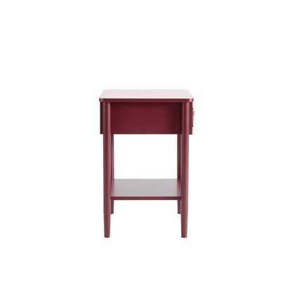 Posy Bobbin 1 Drawer Nightstand - Wine - DUSK