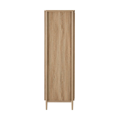 Posy Bobbin 3 Door Wardrobe - Light Wood - DUSK