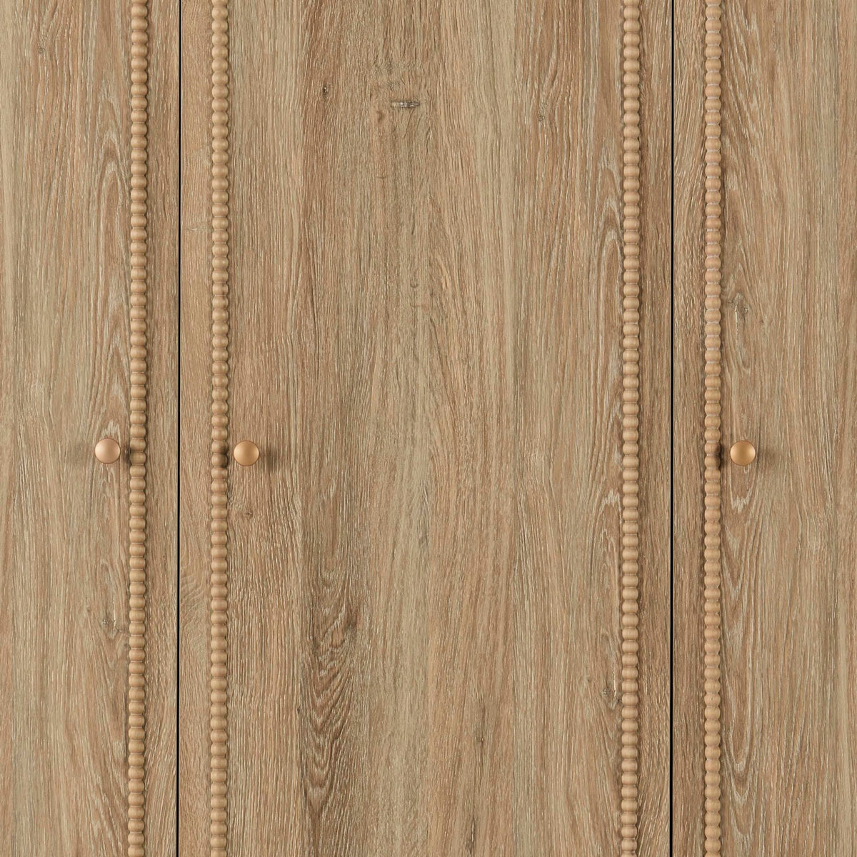 Posy Bobbin 3 Door Wardrobe - Light Wood - DUSK